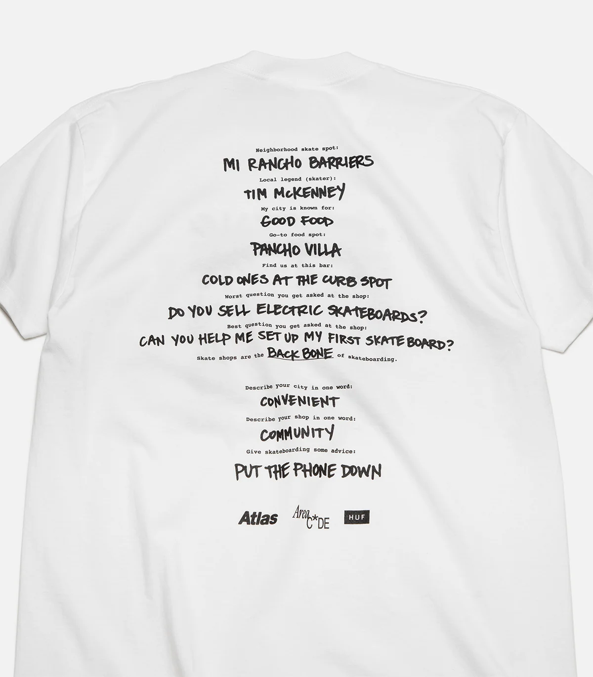 Atlas X HUF Area Code T-Shirt - Image 4