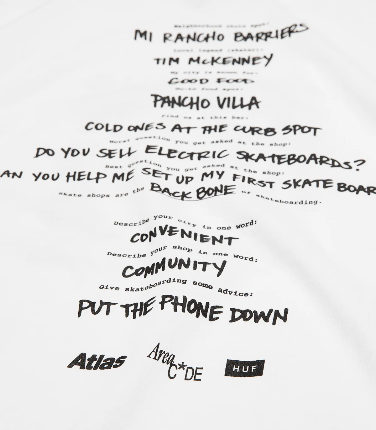 Atlas X HUF Area Code T-Shirt - Image 5