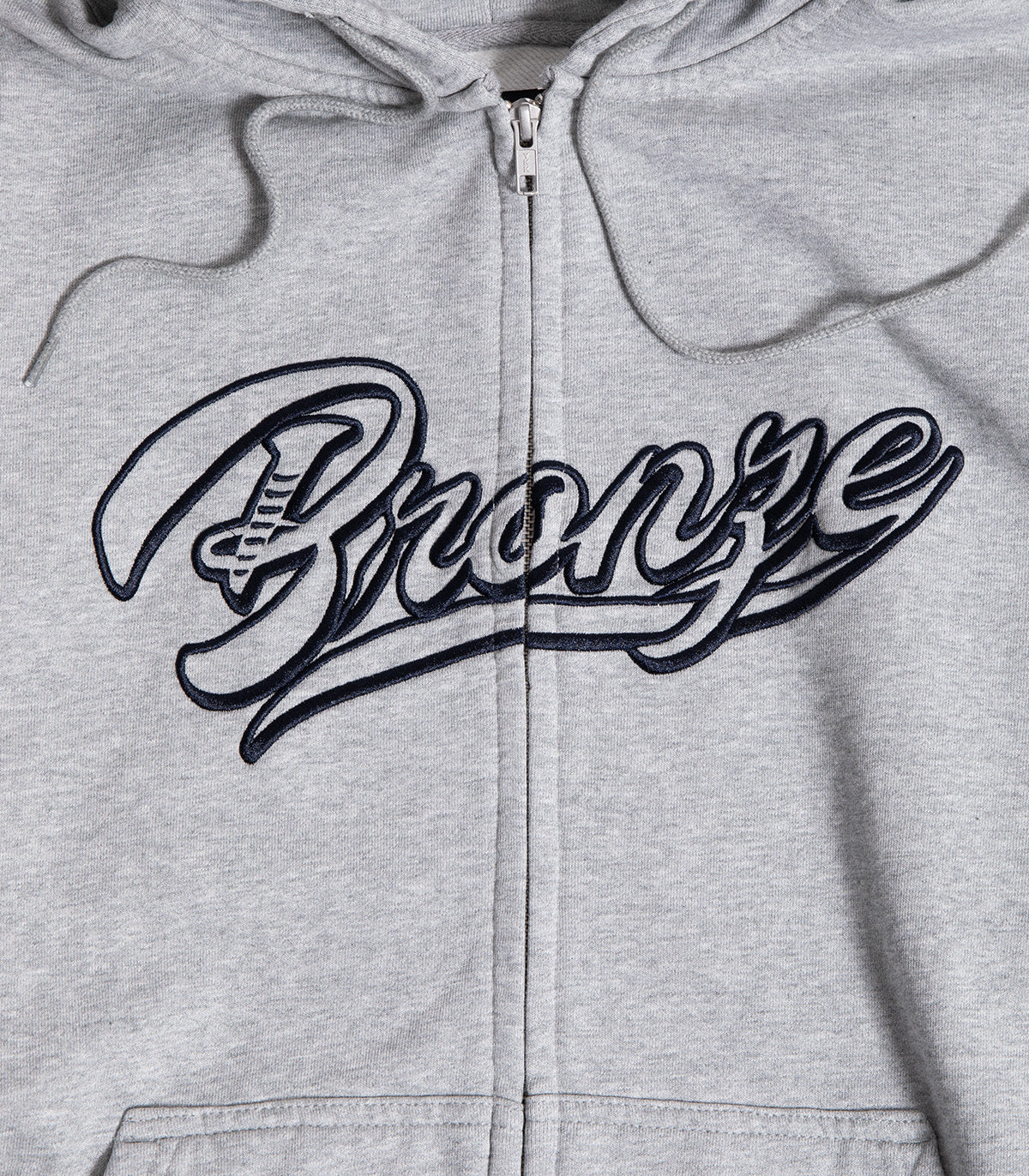 Bronze Sports Zip Up Hooded Sweatshirt - Image 2