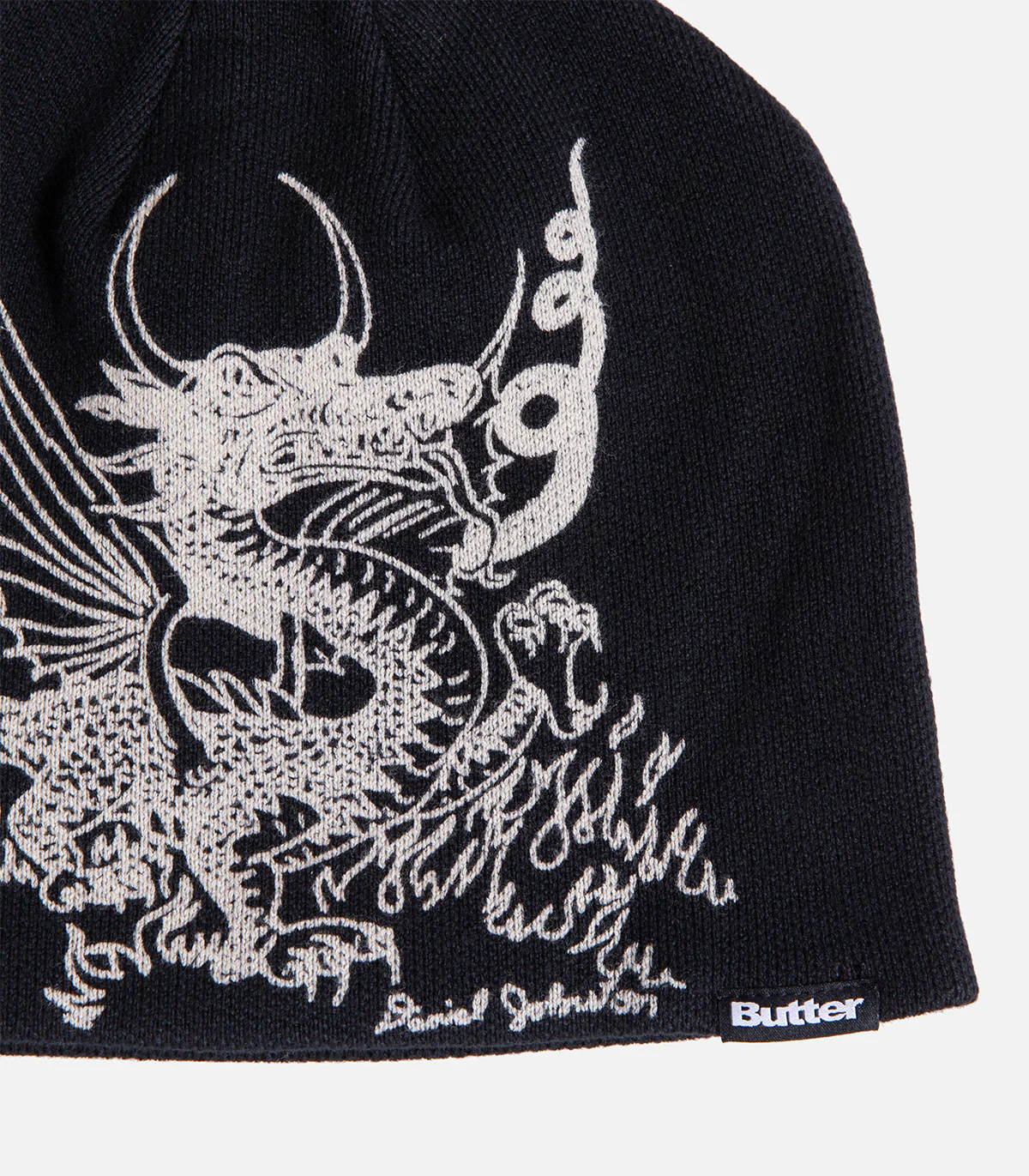 Butter Goods X Daniel Johnston Dragon Skully Beanie - Image 2