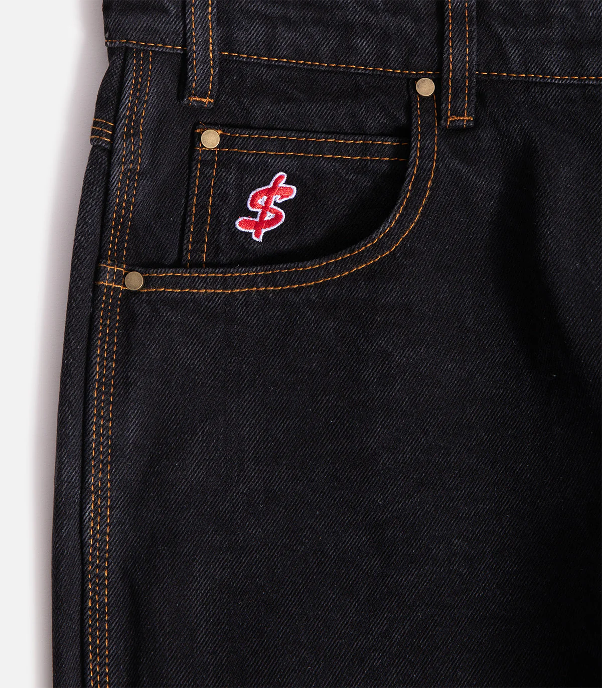 Cash Only Logo Baggy Denim Jeans - Image 2