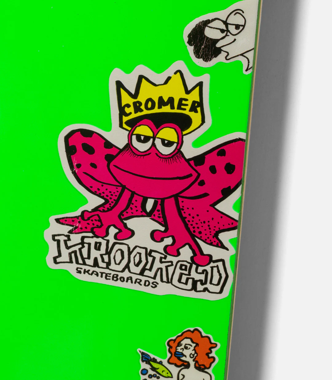 Krooked Brad Cromer Neon Sticker Deck - Image 2