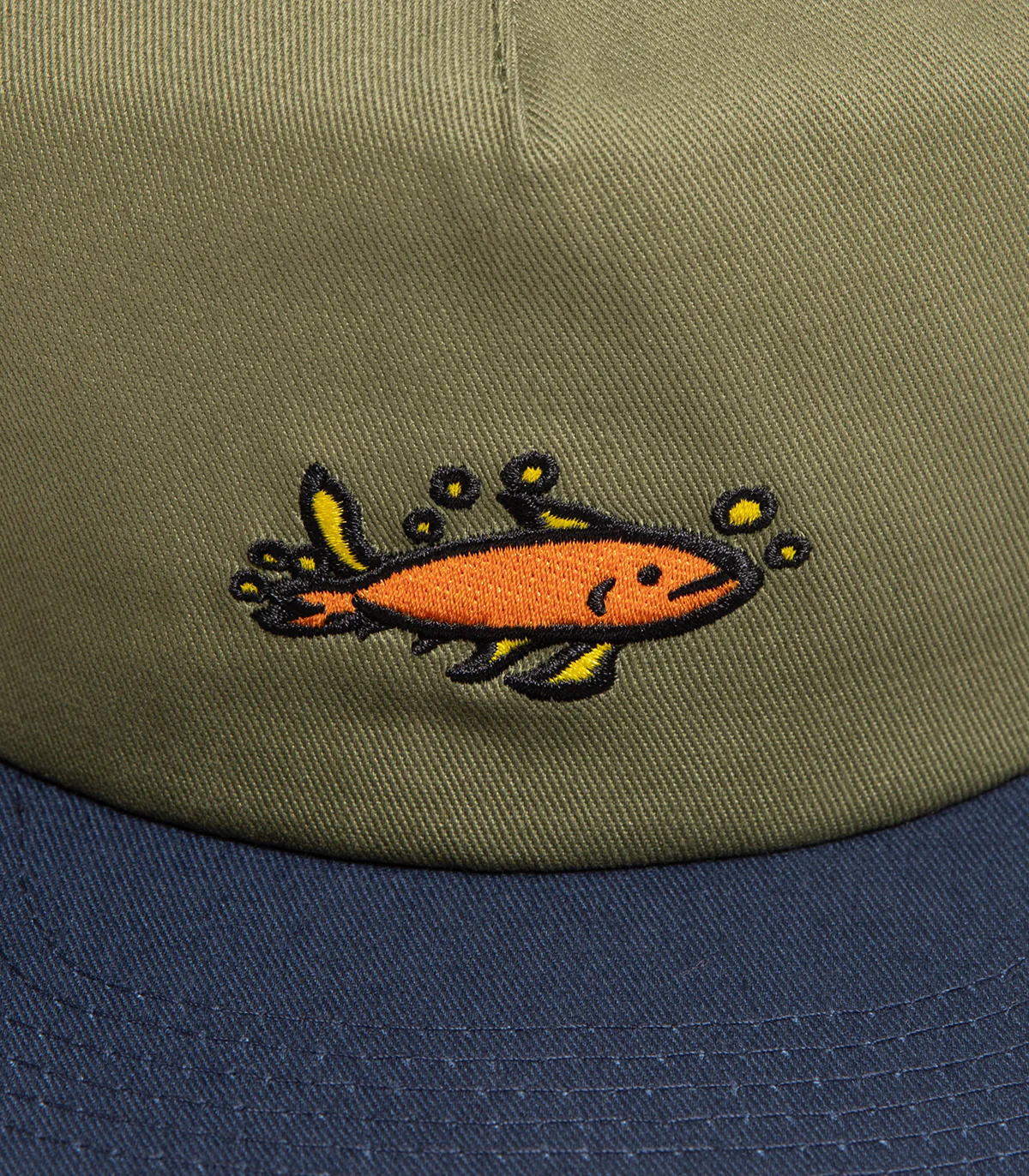 Krooked Mermaid Fish Snapback Hat - Image 2