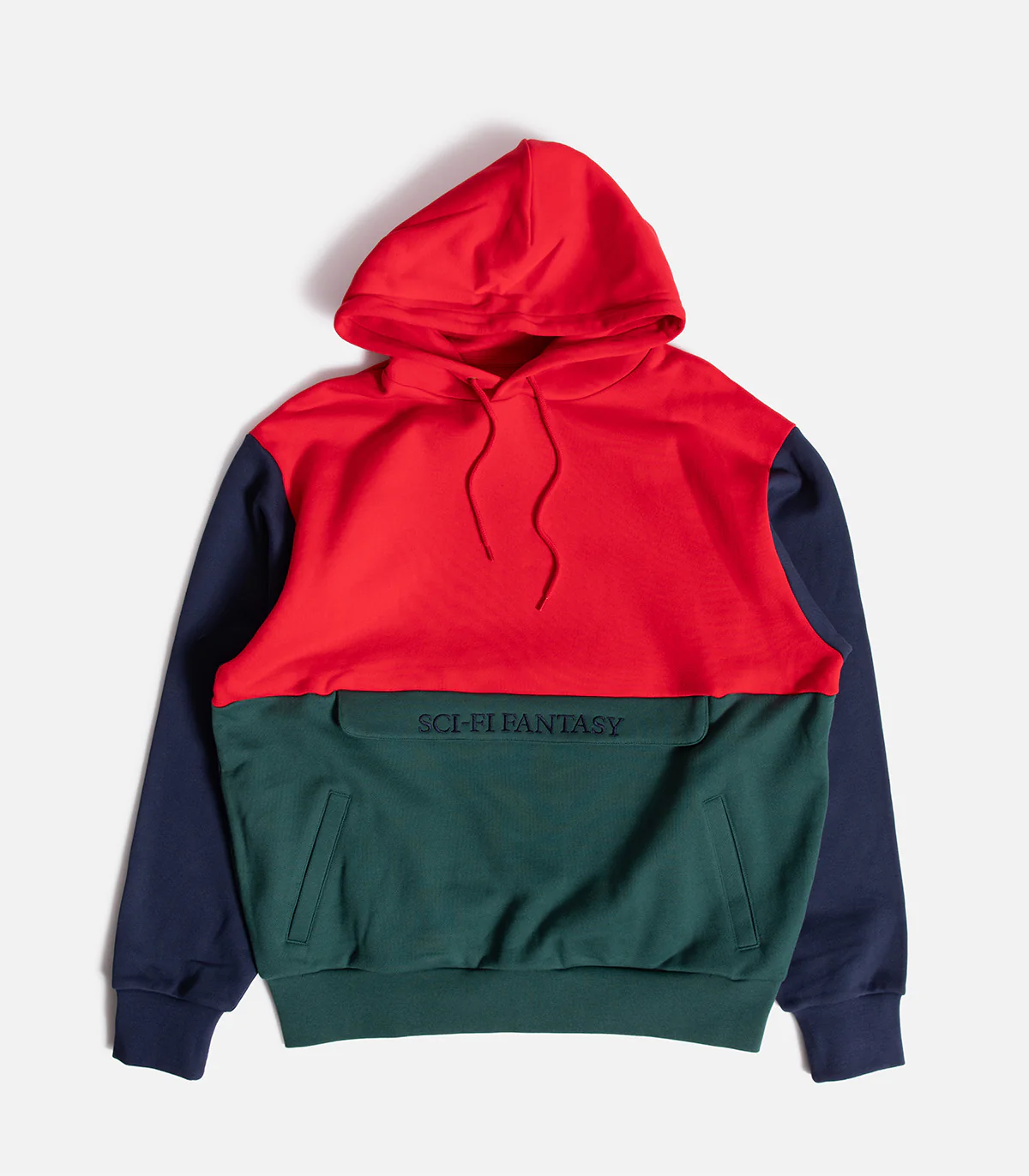 Sci-Fi Fantasy Colorblocked Hooded Sweatshirt