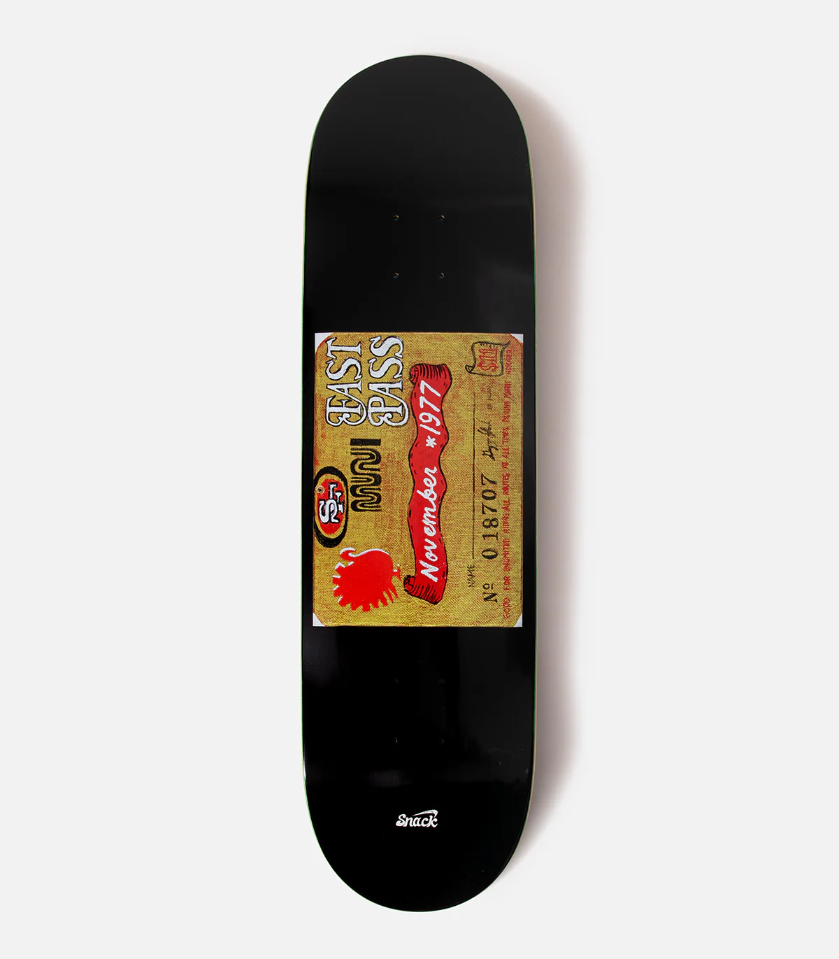 Snack Roger Krebs Fast Pass November 1977 Deck