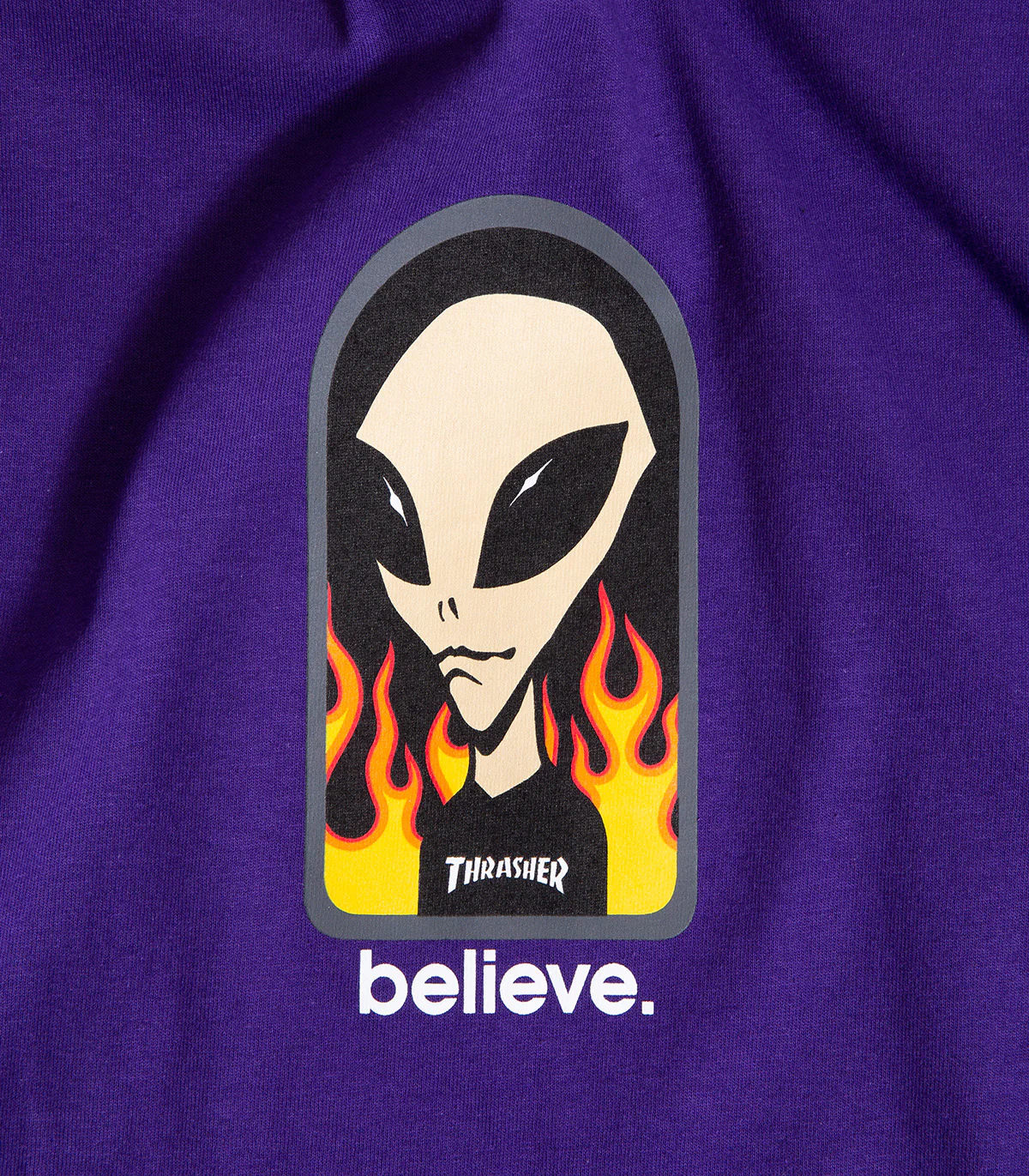 Thrasher X Alien Workshop Believe T-Shirt - Image 2
