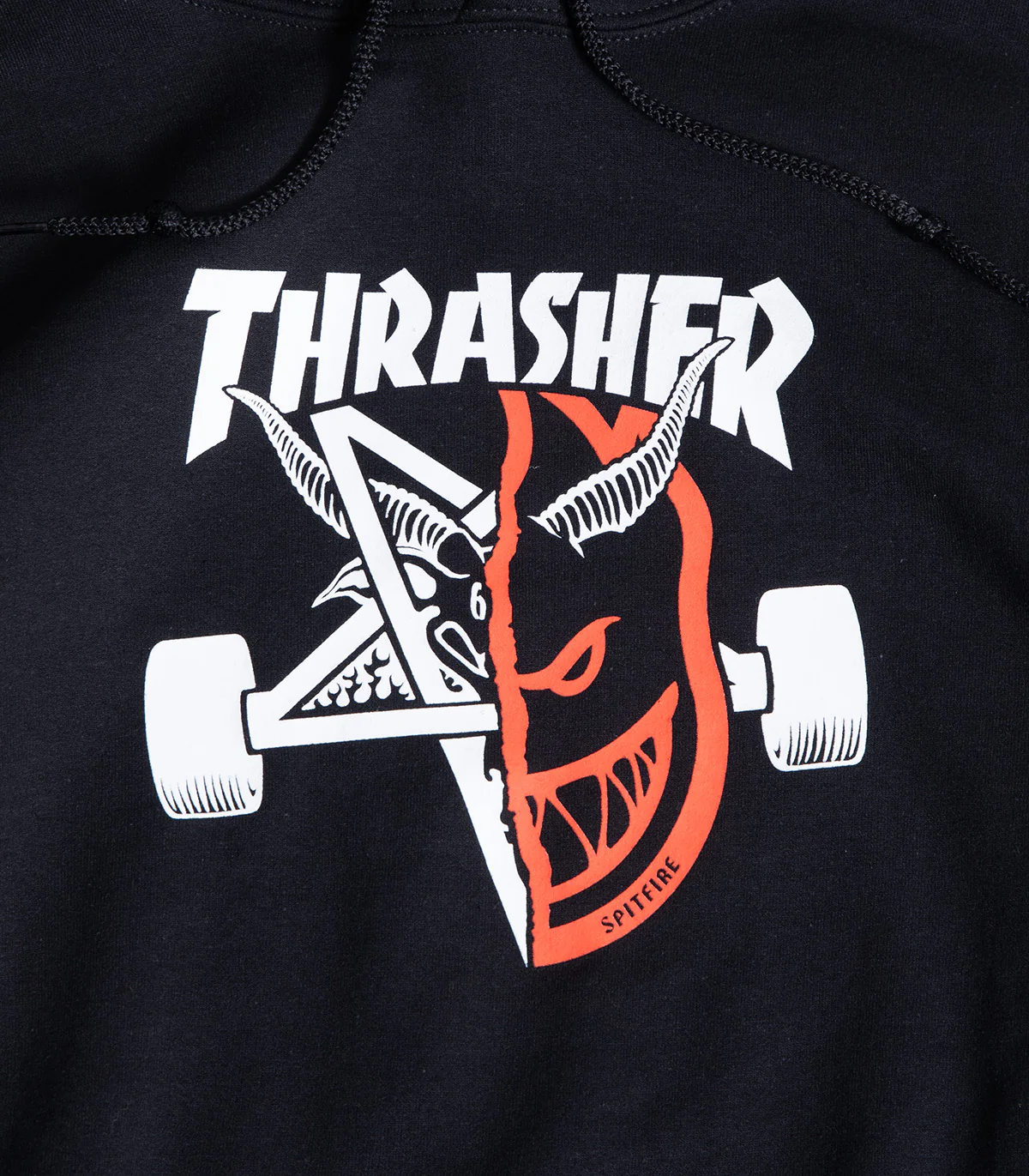 Thrasher X Spitfire Thrash & Burn Hooded Sweatshirt - Image 2