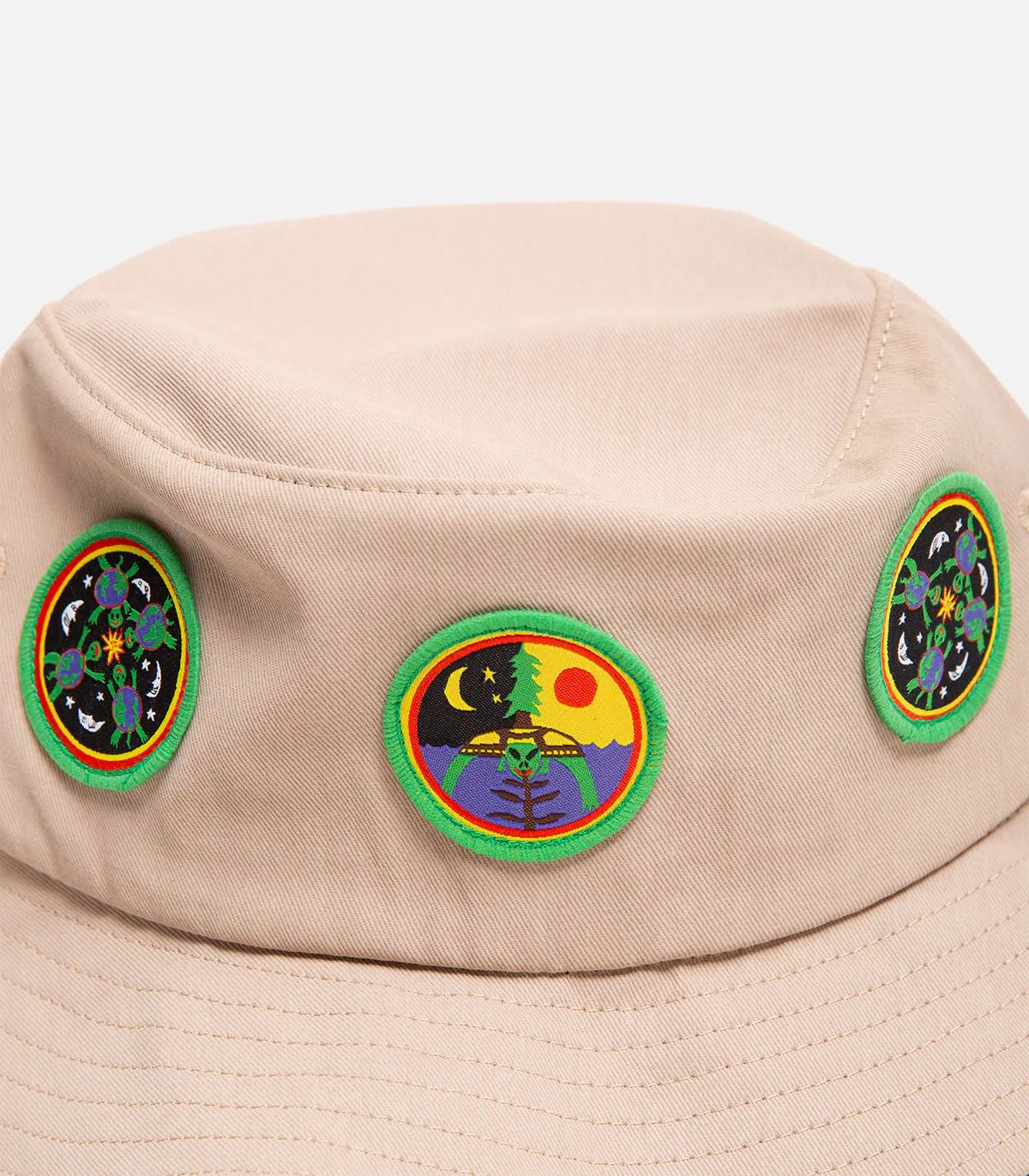 Turtle Island Mind Expansion TIME Patches Bucket Hat - Image 2