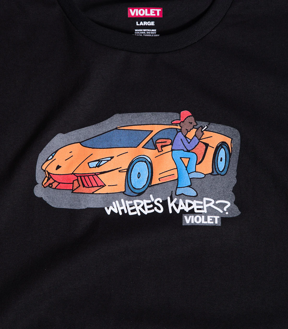 Violet Where's Kader T-Shirt - Image 2