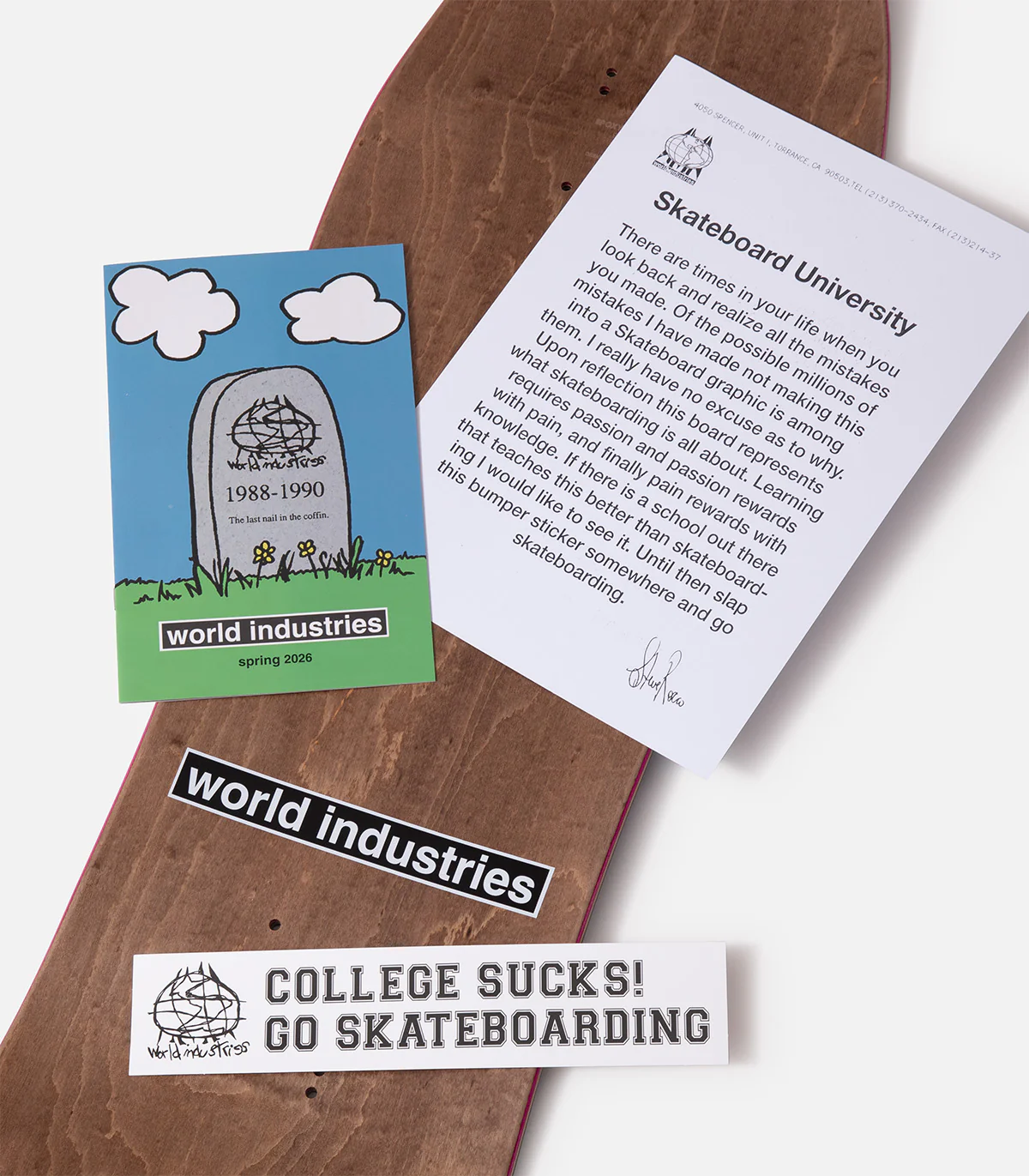 World Industries Skateboard University EX7 Deck - Image 3